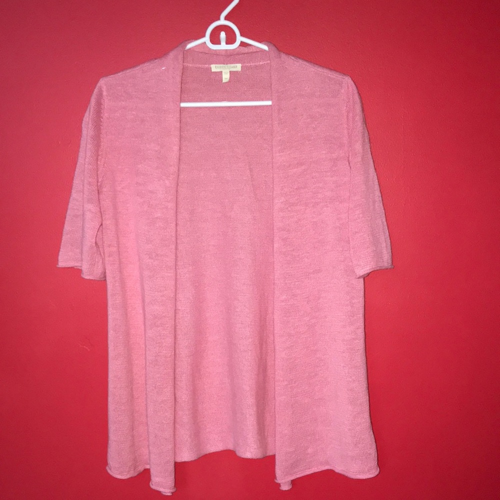 Eileen Fisher Short Sleeve Sweater, Petite Medium